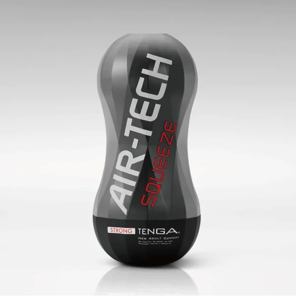 Tenga Air-Tech Squeeze Masturbator in schwarz, einfach zu reinigen mit Luftloch