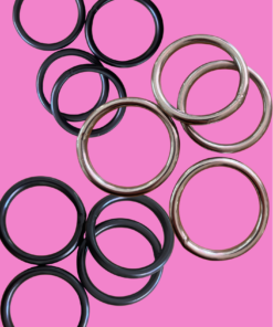 Edelstahl Strap On Ringe